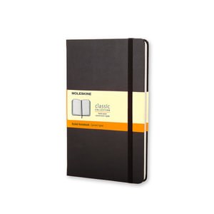 Moleskine Classic Notebook — Large, ruled, black hardcover